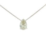 14k White Gold Lab Grown Diamond Necklace (2.04 carat)