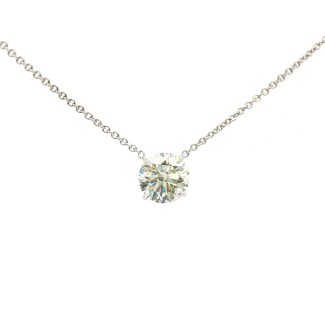 14k White Gold Lab Grown Diamond Necklace (2.05 carat)