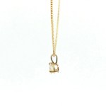 14k Yellow Gold Diamond Pendant