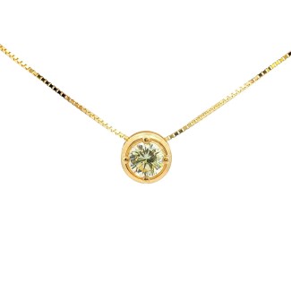 14k Yellow Gold Diamond Pendant (1.01 carat)