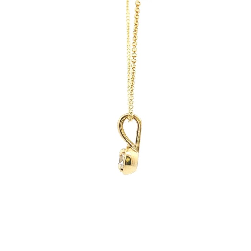 14k Yellow Gold Diamond Pendant (0.40 carat)