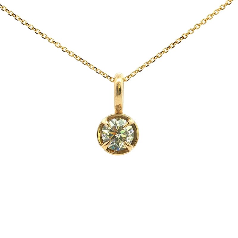 14k Yellow Gold Diamond Pendant (1.00 carat)