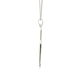 Sterling Silver Methodist Cross Pendant