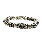 Estate Sterling Silver Fancy Link Bracelet