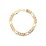 Estate 14k Yellow Gold Figaro Chain Bracelet