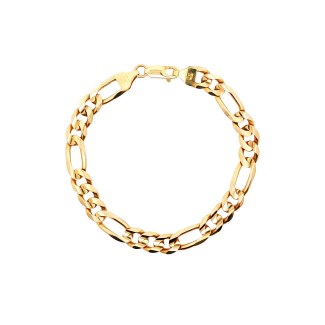 Estate 14k Yellow Gold Figaro Chain Bracelet