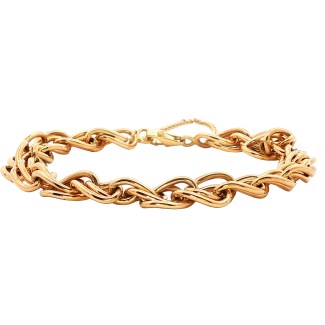 Estate 14k Yellow Gold Fancy Link Bracelet