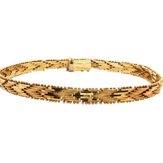 Estate 14k Yellow Gold Fancy Bracelet