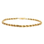Estate 14k Yellow Gold Rope Bracelet