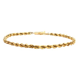 Estate 14k Yellow Gold Rope Bracelet