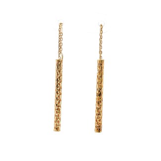 Estate 14k Yellow Gold Drop Threader Earrings