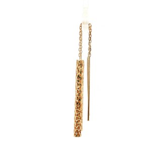 Estate 14k Yellow Gold Drop Threader Earrings