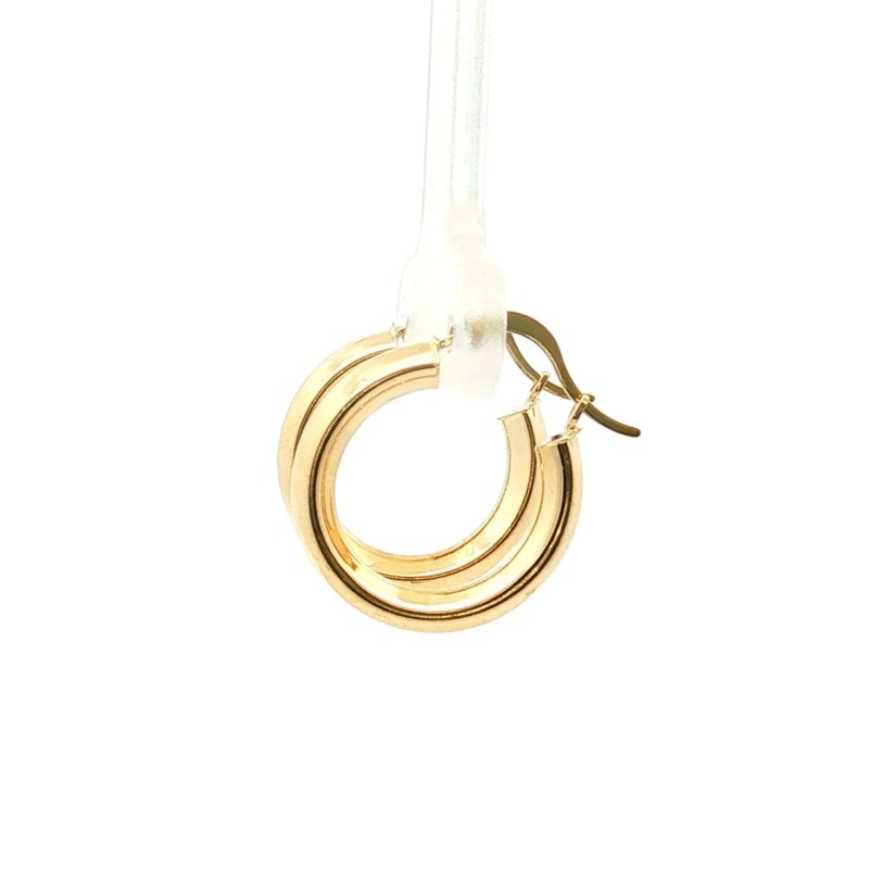Estate 14k Yellow Gold Small Hoops