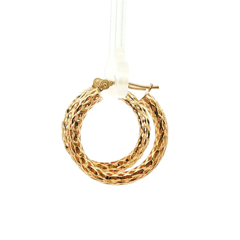 Estate 14k Yellow Gold Hoops