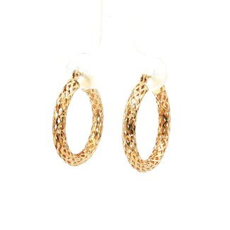 Estate 14k Yellow Gold Hoops