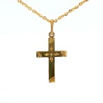 Estate 18k Yellow Gold Cross