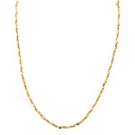 Estate 18k Yellow Gold Twisted Serpentine Necklace