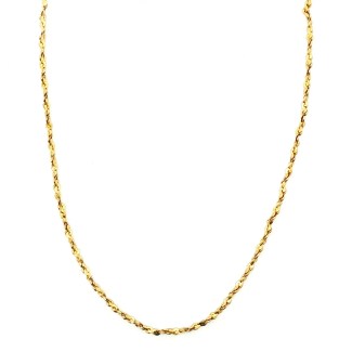 Estate 18k Yellow Gold Twisted Serpentine Necklace