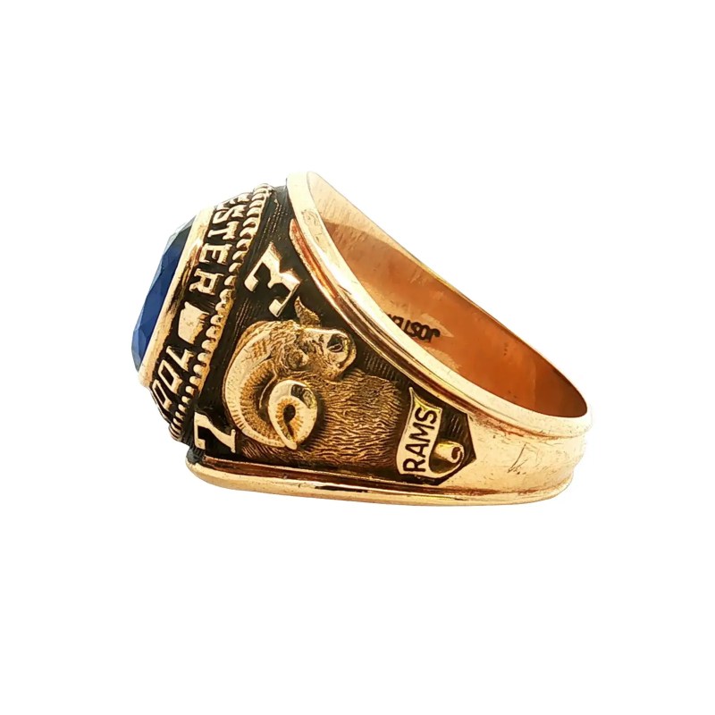 Estate 10k 1979 Rochester Rams Class Ring