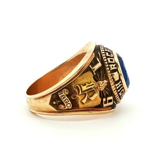 Estate 10k 1979 Rochester Rams Class Ring
