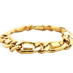 Estate 18k Yellow Gold Fancy-Link Bracelet