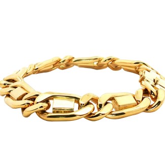 Estate 18k Yellow Gold Fancy-Link Bracelet