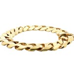 Estate 14k Yellow Gold Square-Link Bracelet