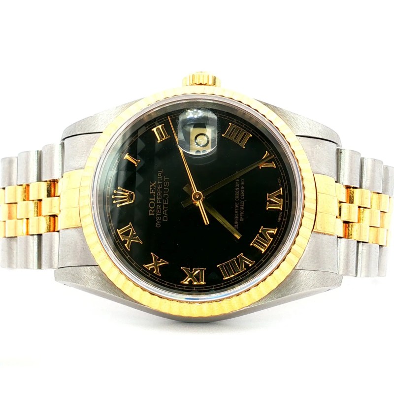16233, Roles, Datejust, Pyramid Dial, Black