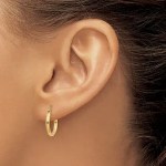 2mm gold hoop earrings
