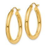 3mm gold hoop earrings