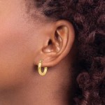 3mm gold hoop earrings